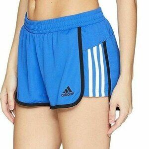 adidas Womens Ultimate Size Small Blue White Knit Training Shorts NEW